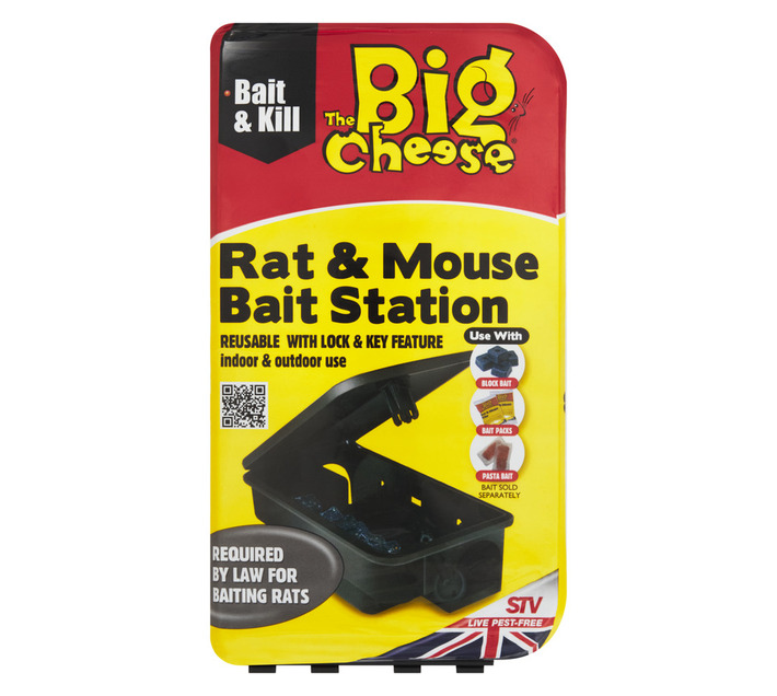Efekto 34983 Supa-Kill Rat and Mouse Bait Station - Black Builders