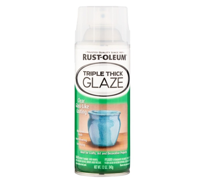 Buy Rust-Oleum Spray Paint Triple Thick Glaze - Clear (340g)