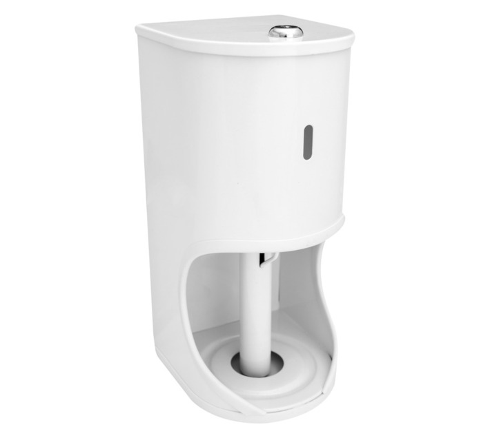 Splashworks TR002-WH 2 Roll Lockable Toilet Paper Holder - White